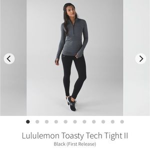 Lululemon Toasty Tech Tight II Green Legging